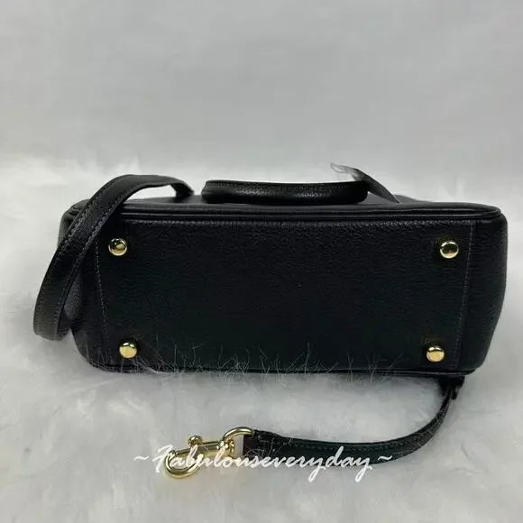 Coach Savannah Small Carryall Bag In Leather/Gold/Black CAL54 NWT - Picture 6 of 8